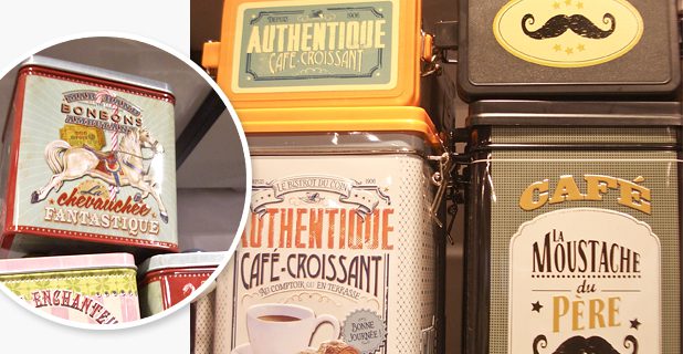 latas galletas cafe retro