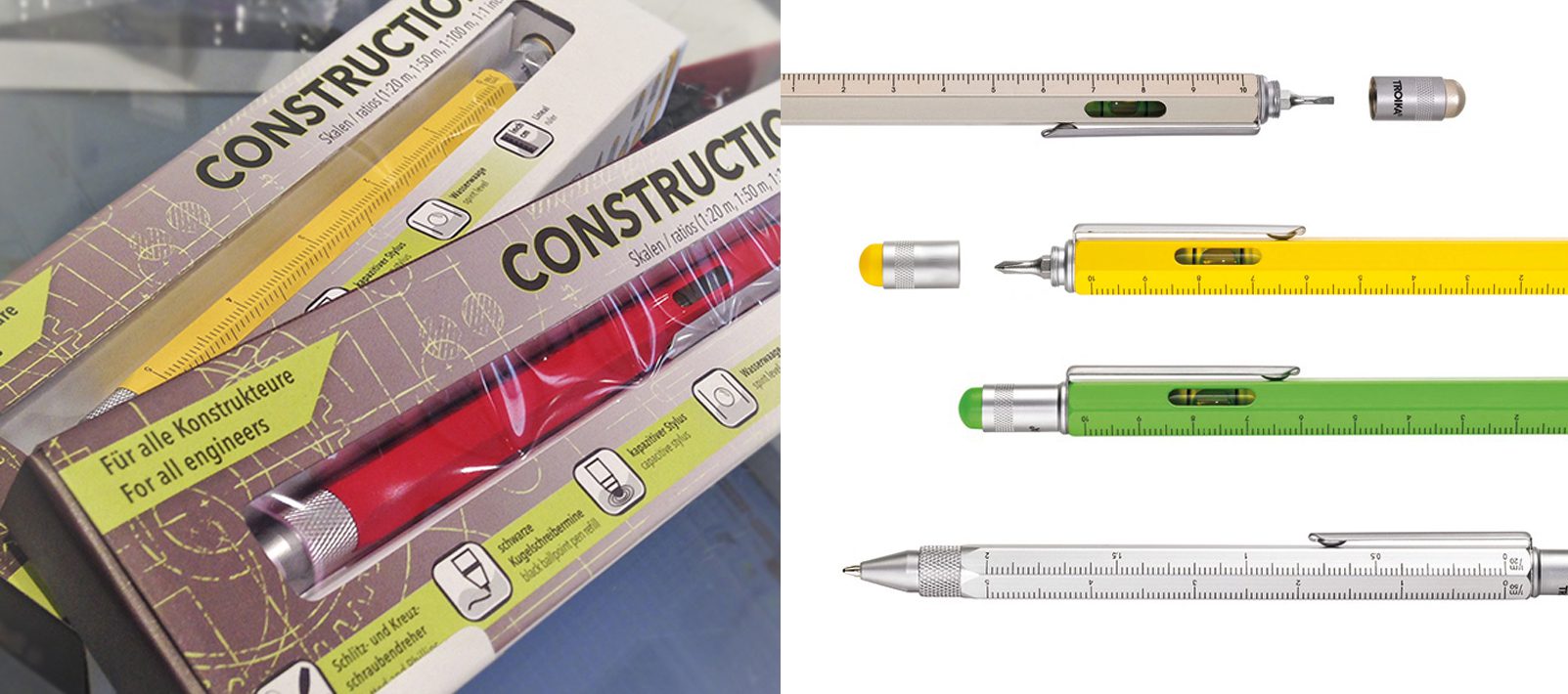 multifuncion construction boligrafo y portaminas