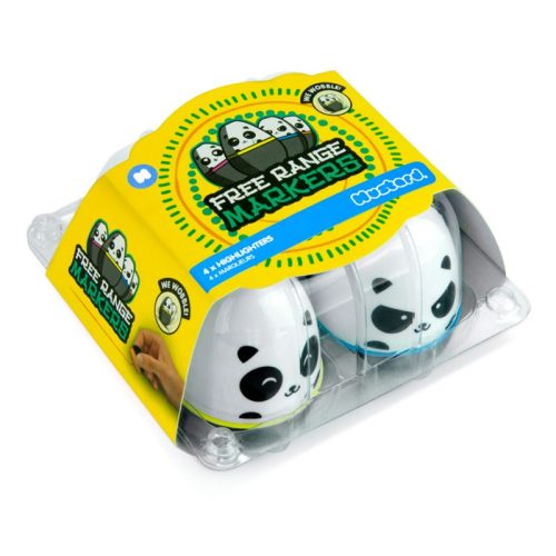 Marcadores Fluorescentes Huevo Panda