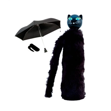 Paraguas gato Negro Pylones