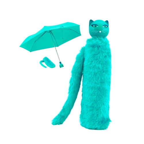 Paraguas gato Turquesa Pylones