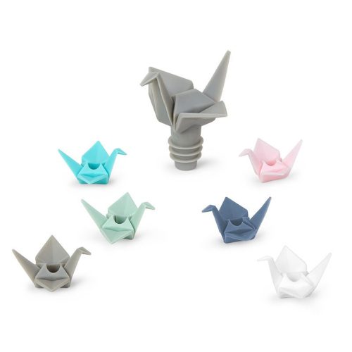 Marcacopas y tapon Origami