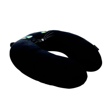 Almohada de viaje Pylones gato negro