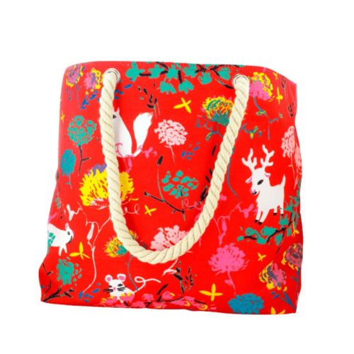 Bolso Grande de playa rojo Pylones