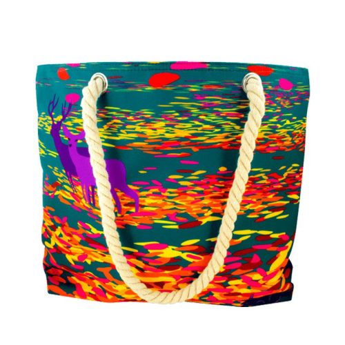 Bolso Grande de playa verde Pylones