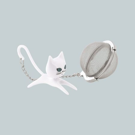 Colador de té de Gato blanco Pylones