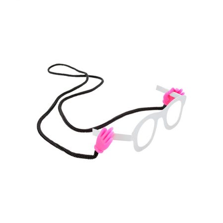 Cordón Gafas "manitas" rosa pylones