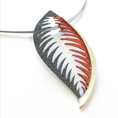 Colgante de plata Orfega trópico Rojo