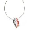 Colgante de plata Orfega trópico Rojo con cadena