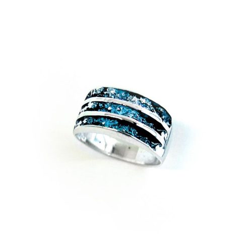 Anillo Plata Orfega Arnía Azul