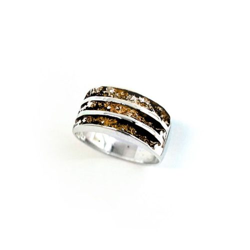Anillo Plata Orfega Arnía Dorado