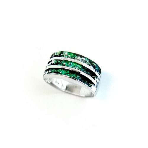 Anillo Plata Orfega Arnía Esmeralda
