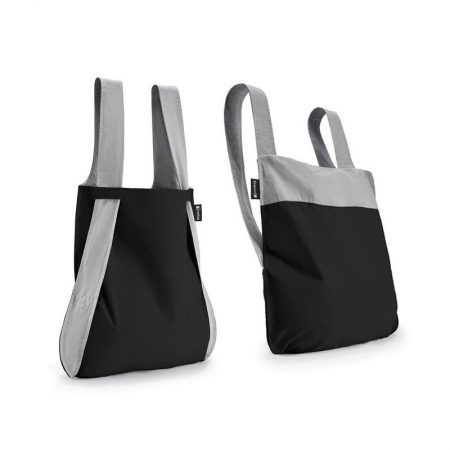 Bolsa-mochila plegable Gris y Negro