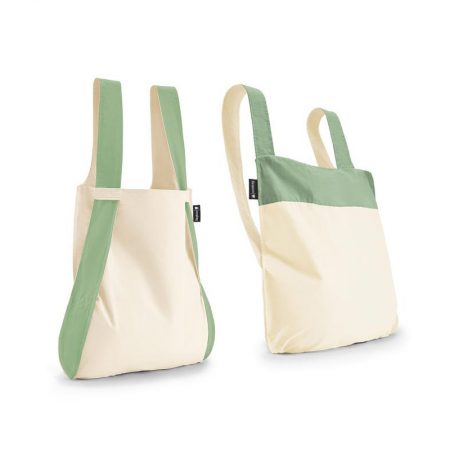 bolsa-mochila-plegable-verde-oliva-crema