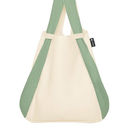 bolsa-mochila-plegable-verde-oliva-crema-bolsa