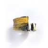 Anillo Plata Orfega Lava colección "Vulcano" Dorado