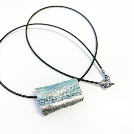 Colgante Plata Orfega Magma colección "Vulcano" cierre