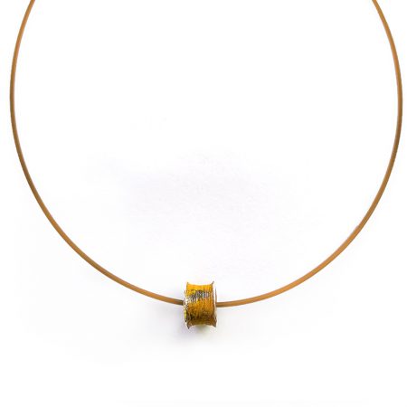 Colgante Plata Orfega "Ígneo" colección Vulcano dorado