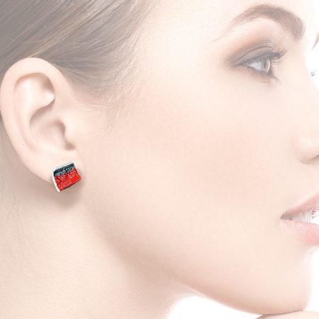 Pendientes de Plata Orfega Lava colección Vulcano