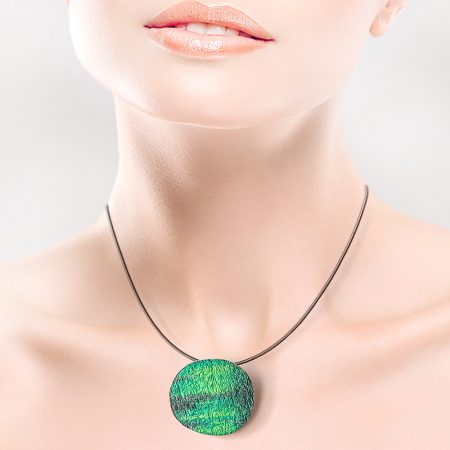 Colgante Plata Orfega "Saturno" para mujer