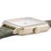 Reloj CLUSE La Tétragone "Cocodrilo Verde" detalle de la caja