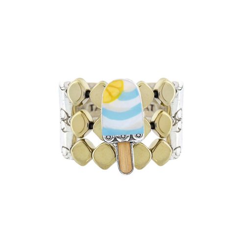 Anillo "Helado de vainilla y limón" de Taratata