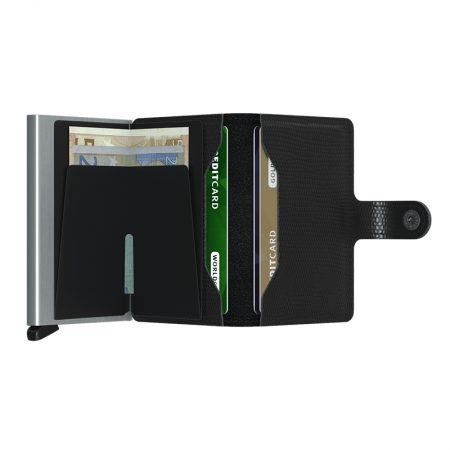 Cartera SECRID Miniwallet automática anticopia RANGO color negro abierta