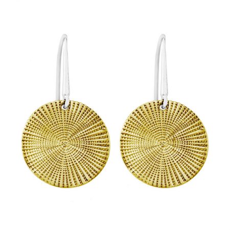 Pendientes plata de ley con baño de oro amarillo "Alhambra" de Jorge Revilla