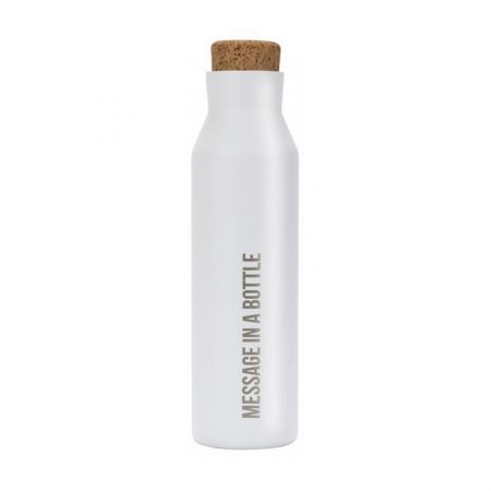 Botella MESSAGE IN A BOTTLE de acero inoxidable color Blanco