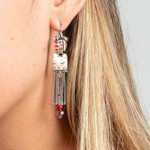 Pendientes largos originales «Wake Up» Taratata