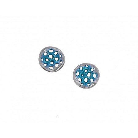 Pendientes de plata Orfega colección Micro pequeño Azul