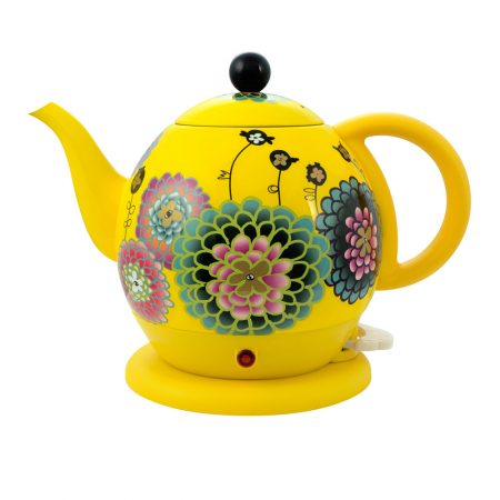 hervidor electrico kettle jardin dahlia Amarilla