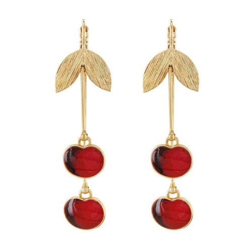 pendientes "cerezas" de la colección Taraboum2020 de Taratata