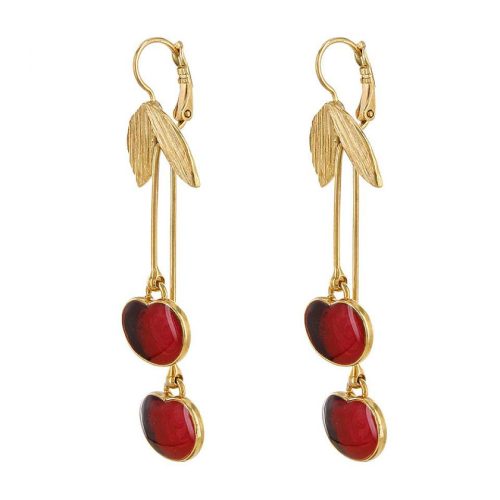pendientes "cerezas" de la colección Taraboum2020 de Taratata