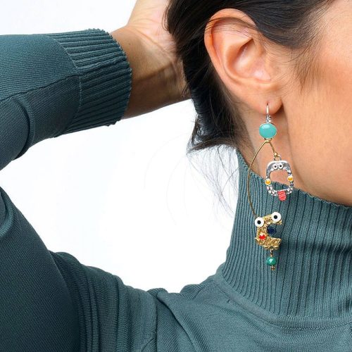 Pendientes originales "Truc et machine" de Taratata