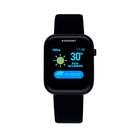 reloj smart watch Manhattan radiant pulsera actividad negro