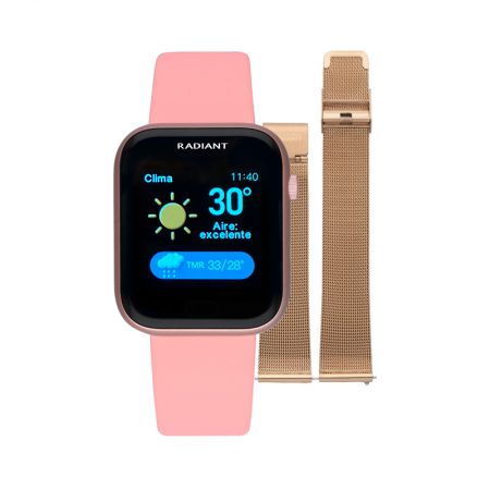 reloj smart watch manhattan radiant pulsera actividad blanco