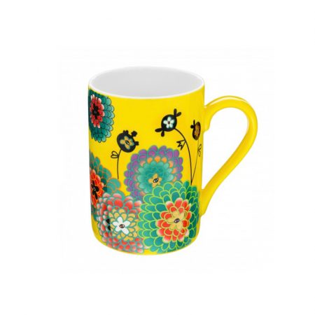 Taza mug Original estampados Pylones Dahlia amarilla