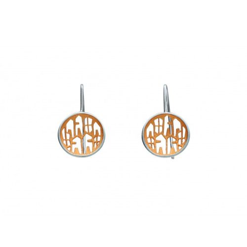 Pendientes plata medianos JORDAN Orfega - Imagen 3