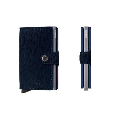 Cartera SECRID Miniwallet RANGO automática anticopia Azul Titanio