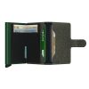 Cartera SECRID Miniwallet TWIST automática anticopia Verde abierta