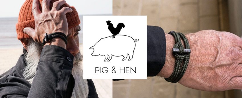 pulseras originales para hombre pig and hen 