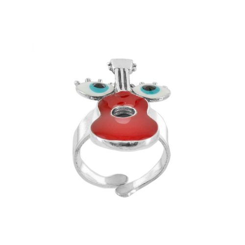Anillo Jam plateado rojo Taratata 3