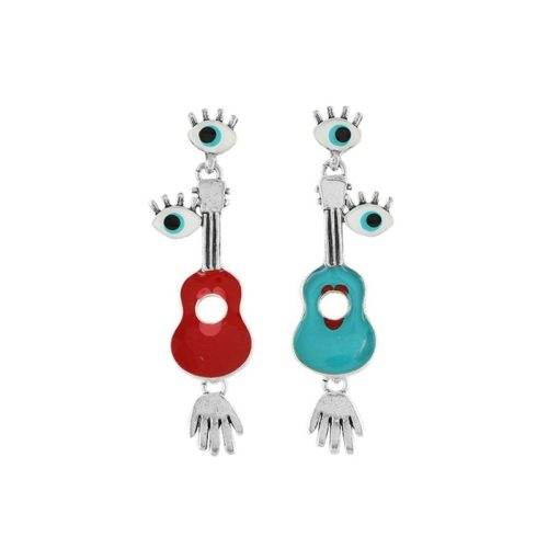 Pendientes Jam multicolor plateado Taratata 1