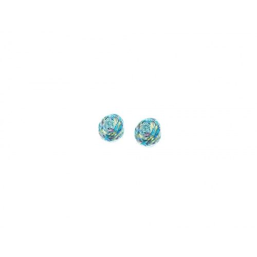Pendientes plata Orfega Draco azul pequeños