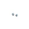 Pendientes plata Orfega Seda presión mini azul