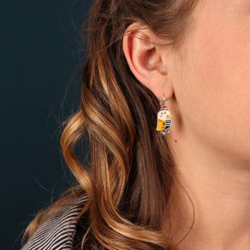 Pendientes Vuela Alto plateado amarillo Taratata 2
