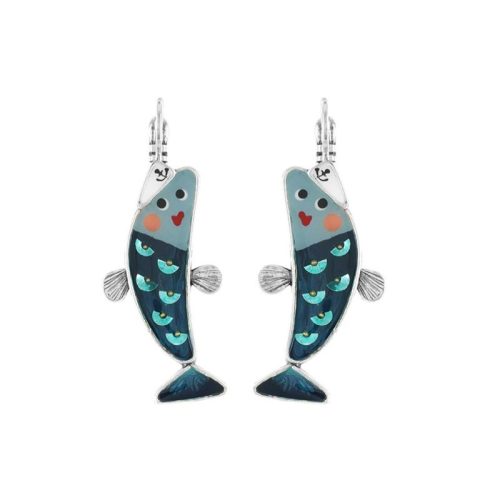 Pendientes Vuela Alto plateado azul Taratata 1