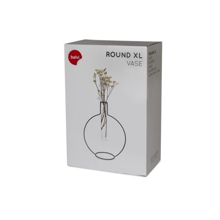 Florero Round Silhouette XL Balvi negro 4