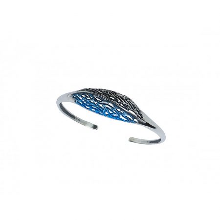 Pulsera Plata Orfega Azul Botanic
